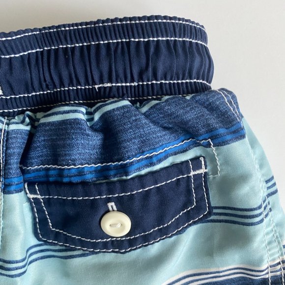 Carter's Boys Blue Stripe Swim Trunks Size 2T - Picture 6 of 6